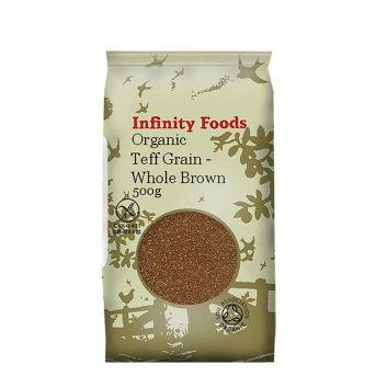 Organic Teff Grain - whole brown - gluten-free Infinity Food