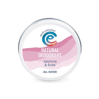 Jasmine & Rose Deodorant Tin - vegan Earth Conscious 60g Jasmine & Rose Deodorant Tin - vegan Earth Conscious 60g