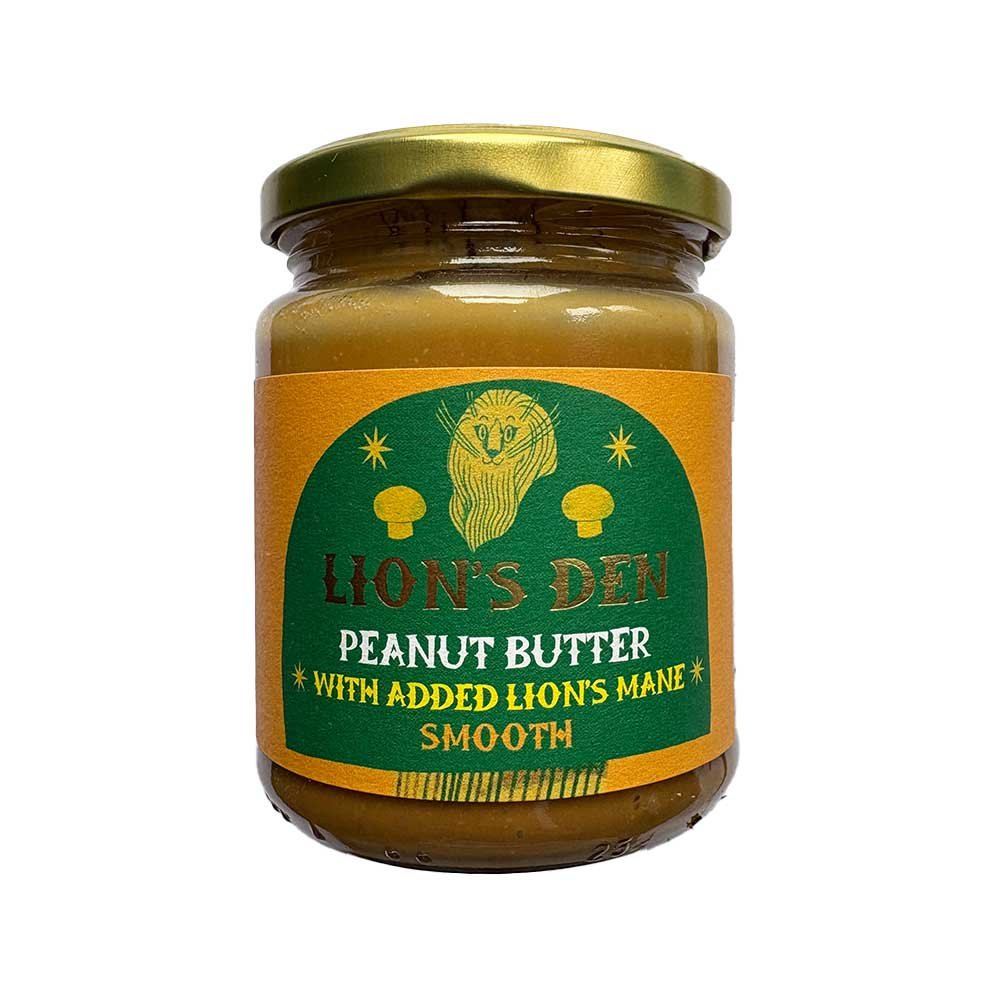 Peanut Butter Smooth + Lion's Mane Lion's Den 6x250g