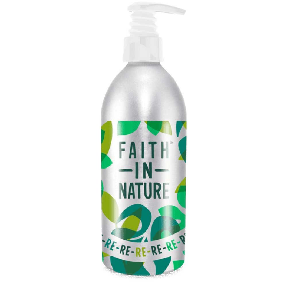 Aluminium Refill Bottle inc pump Faith in Nature 450ml