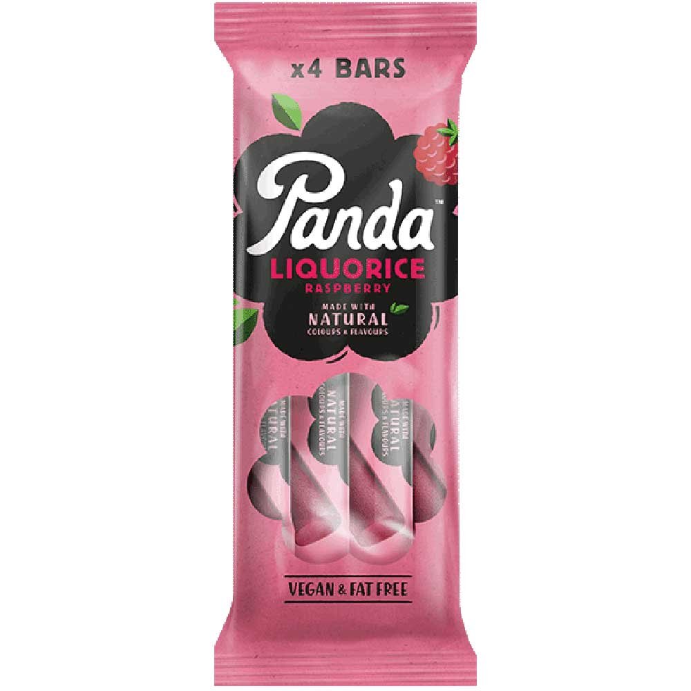 Raspberry Liquorice Bar - 4 pack Panda 4x32g