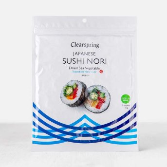 Sushi Nori - Toasted - 7 sheets Clearspring 17g Sushi Nori - Toasted - 7 sheets Clearspring 17g