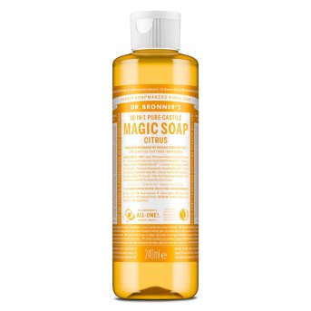 Organic Citrus-Orange Liquid Soap (1/4 case) Dr. Bronner 6x240ml Organic Citrus-Orange Liquid Soap (1/4 case) Dr. Bronner 6x240ml