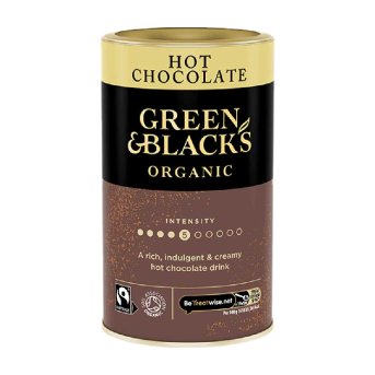 Organic Hot Chocolate - tub Green & Black 250g Organic Hot Chocolate - tub Green & Black 250g