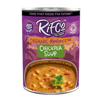 Organic Moroccan Chickpea Soup RIFCo 6x400g Organic Moroccan Chickpea Soup RIFCo 6x400g