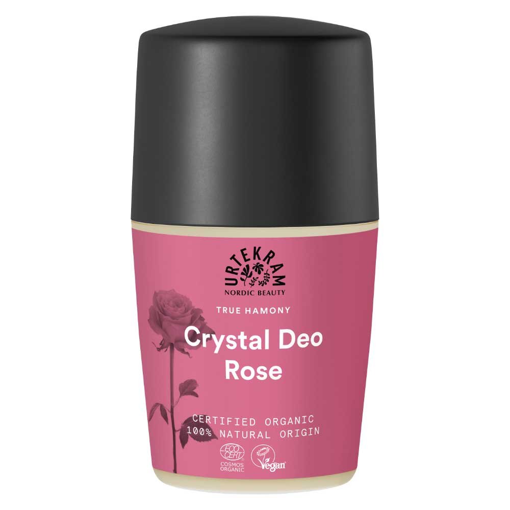 Organic Crystal Deodorant - Rose - roll-on Urtekram 50ml