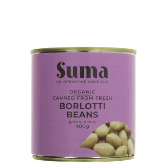 Organic Borlotti Beans Fresh Suma 400g