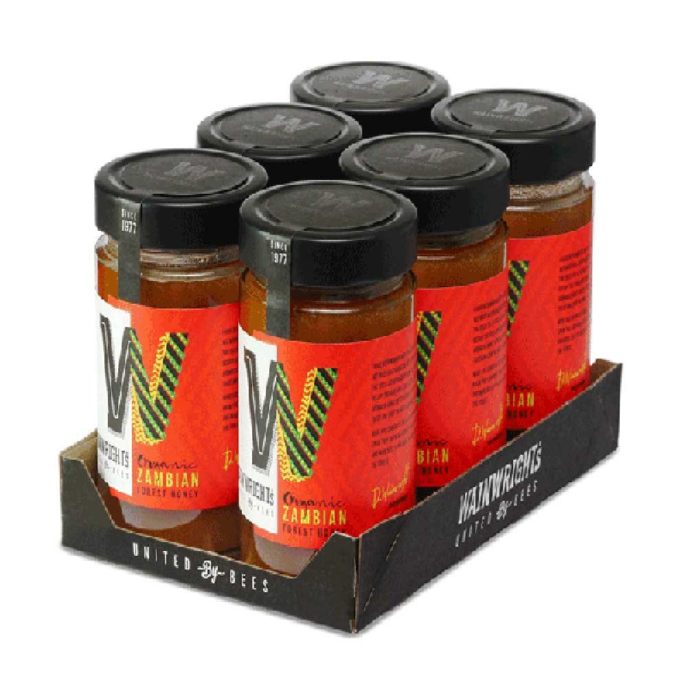 Organic Zambian Forest Honey - set - jar Wainwright's 380g