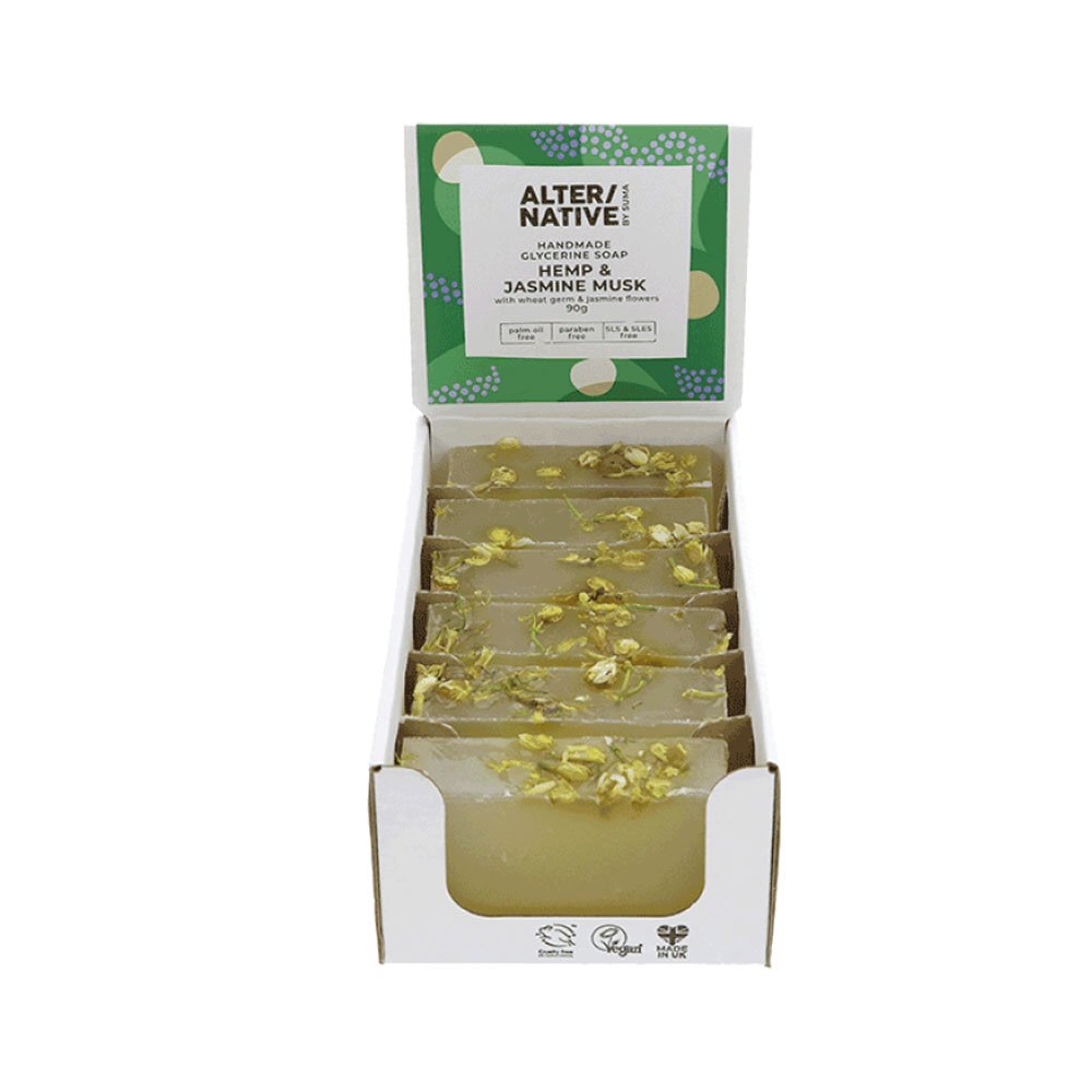 Hemp & Jasmine Musk Glycerine Soap Alter-Native by Suma 90g