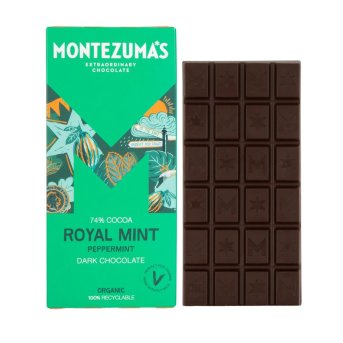 Organic Royal Mint - Dark Chocolate Montezuma 12x90g Organic Royal Mint - Dark Chocolate Montezuma 12x90g