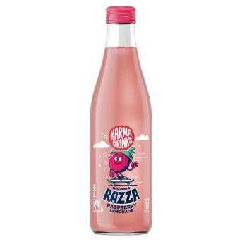 Organic Razza Raspberry lemonade - bottle Karma Drinks 24x300ml