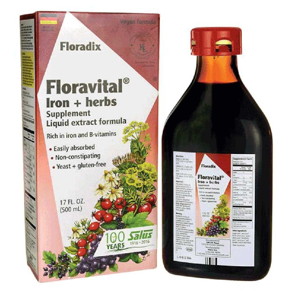 Floravital - liquid iron & vitamins YF GF VG Floradix 500ml Floravital - liquid iron & vitamins YF GF VG Floradix 500ml