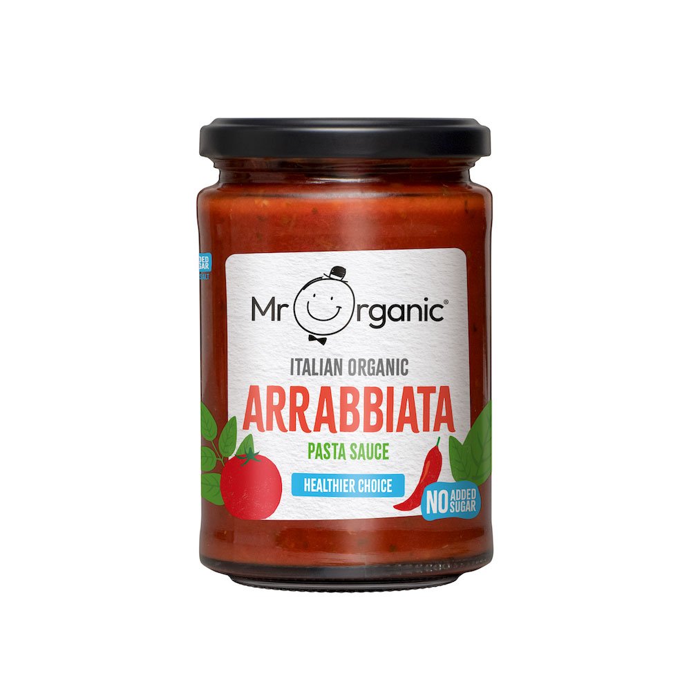 Organic Chilli Arrabbiata Pasta Sauce Mr Organic 350g