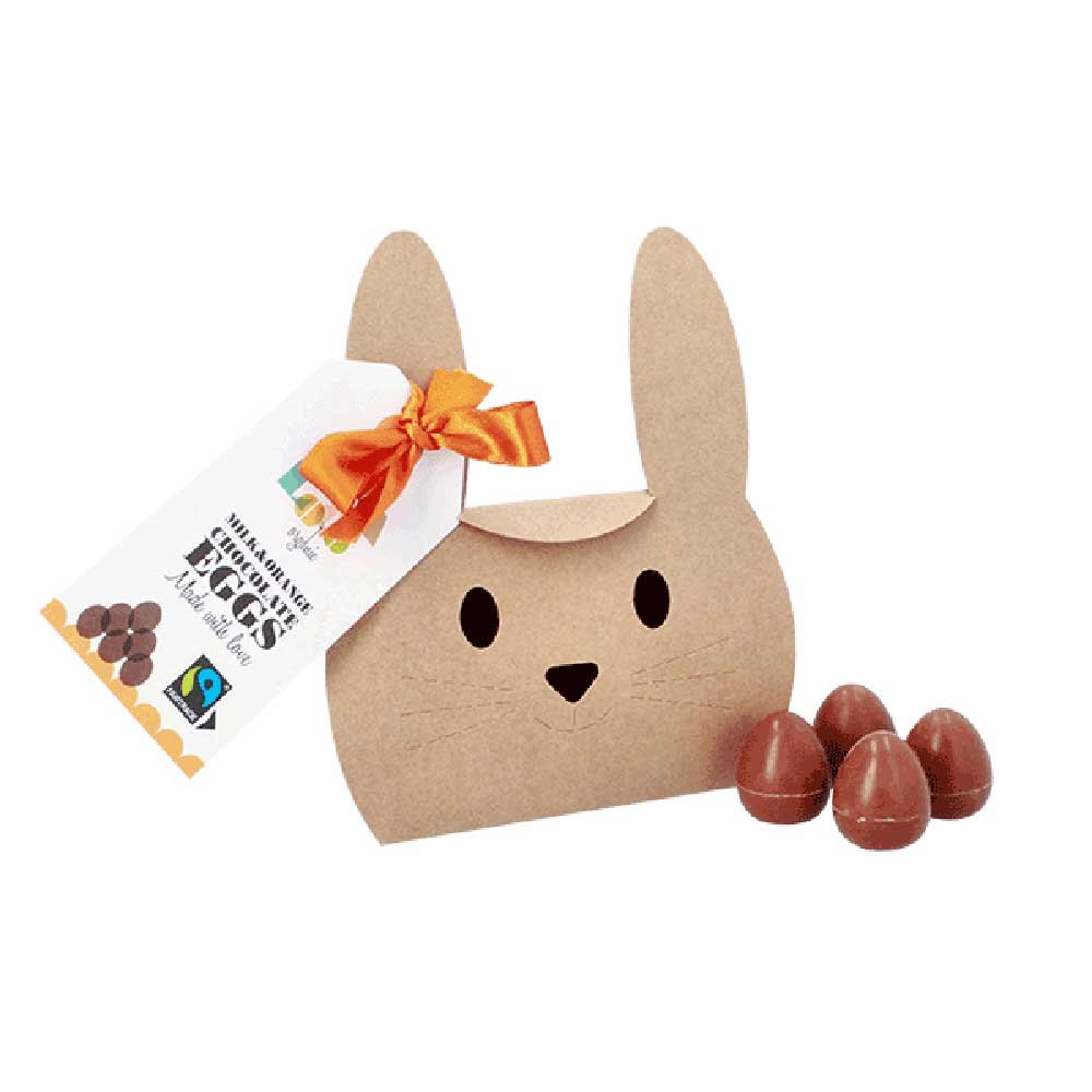 Organic Milk Chocolate & Orange Easter Mini Eggs (12) Cocoa Loco 140g