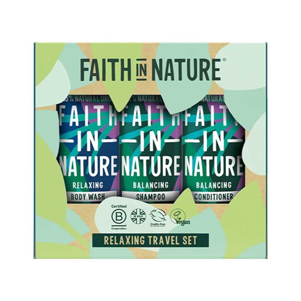 Relaxing Travel Set Faith in Nature 6x3x100ml Relaxing Travel Set Faith in Nature 6x3x100ml