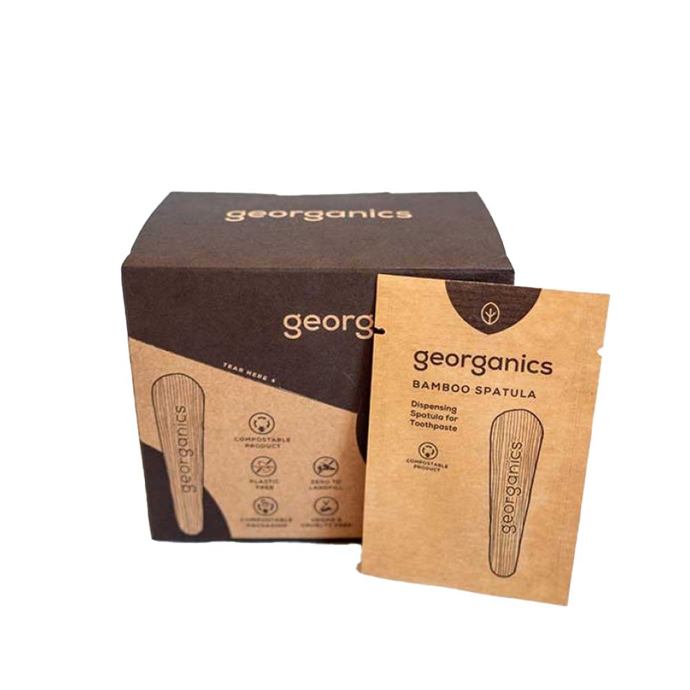Bamboo Toothpaste Spatula Georganics 1 Bamboo Toothpaste Spatula Georganics 1
