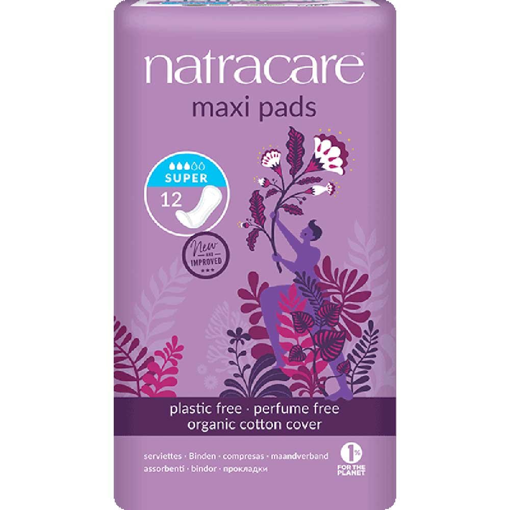 Super Maxi Pads Natracare 12 Super Maxi Pads Natracare 12