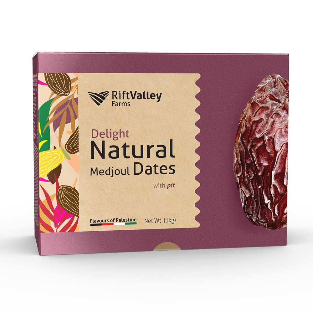 Delight Medjoul Dates from Palestine Rift Valley Farms 8x900g Delight Medjoul Dates from Palestine Rift Valley Farms 8x900g