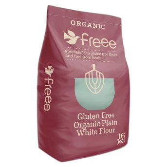 Organic Sack Gluten-free Plain White Flour Doves Farm 16kg