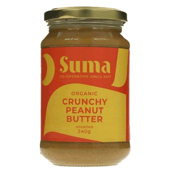Organic Peanut Butter Crunchy no salt Suma 340g Organic Peanut Butter Crunchy no salt Suma 340g