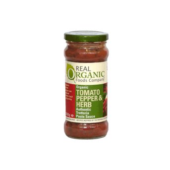Organic Tomato, Pepper & Herb Pasta Sauce Real Organic 350g Organic Tomato, Pepper & Herb Pasta Sauce Real Organic 350g