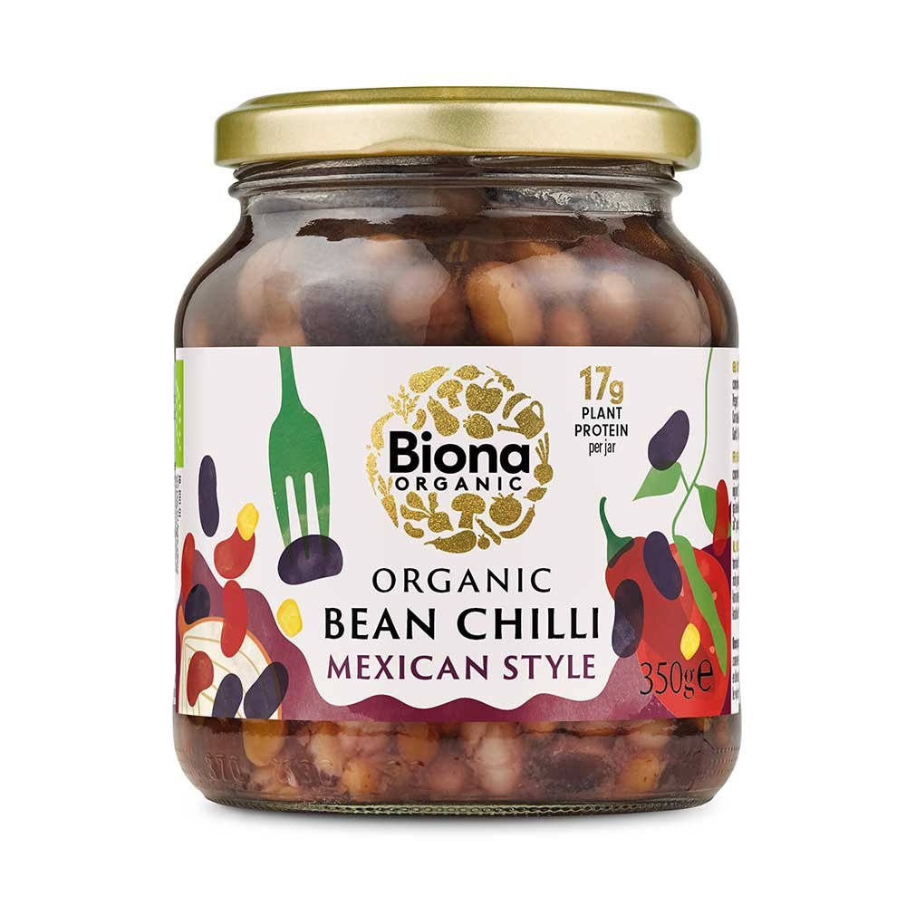 Organic Bean Chilli - Mexican Style Biona 6x350g