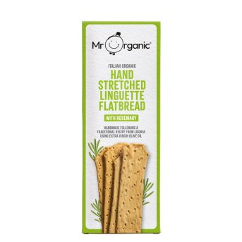 Organic Linguette Flatbread with Rosemary Mr Organic 10x150g Organic Linguette Flatbread with Rosemary Mr Organic 10x150g