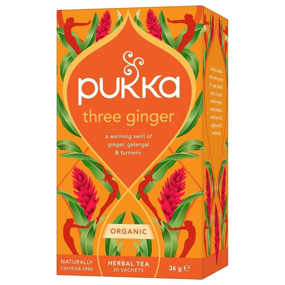 Organic Three Ginger Pukka 4x20bags