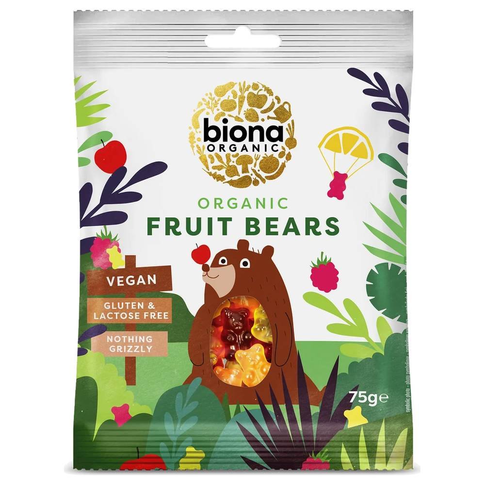 Organic Fruit Bears Biona 10x75g Organic Fruit Bears Biona 10x75g