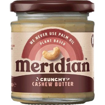 Crunchy Cashew Butter Meridian 170g