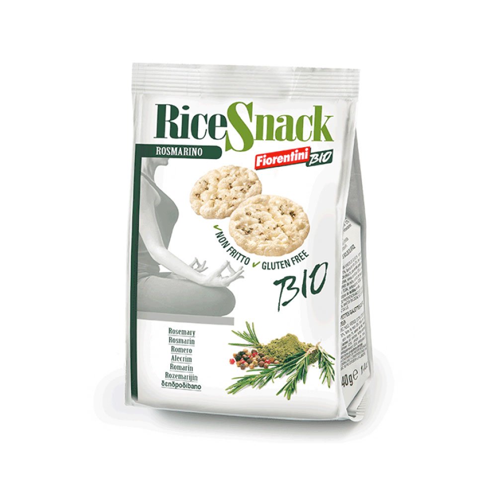 Organic Rice Snack - Rosemary Fiorentini 40g Organic Rice Snack - Rosemary Fiorentini 40g