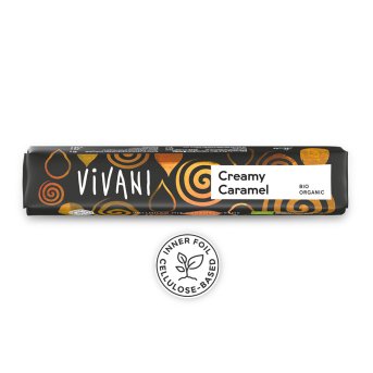 Organic Creamy Caramel Milk Chocolate Vivani 18x40g Organic Creamy Caramel Milk Chocolate Vivani 18x40g