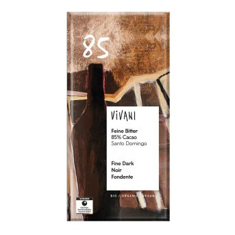 Organic Fine Dark 85% Chocolate Vivani 80g