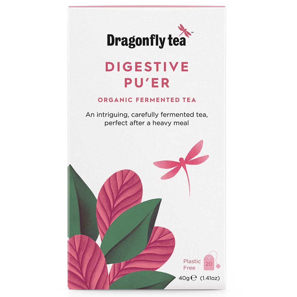 Organic Digestive Pu'er Tea Bags - was Good Dragon Dragonfly