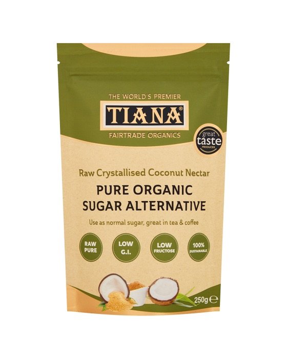 Organic Crystallised Coconut Nectar Tiana 1x250g Organic Crystallised Coconut Nectar Tiana 1x250g