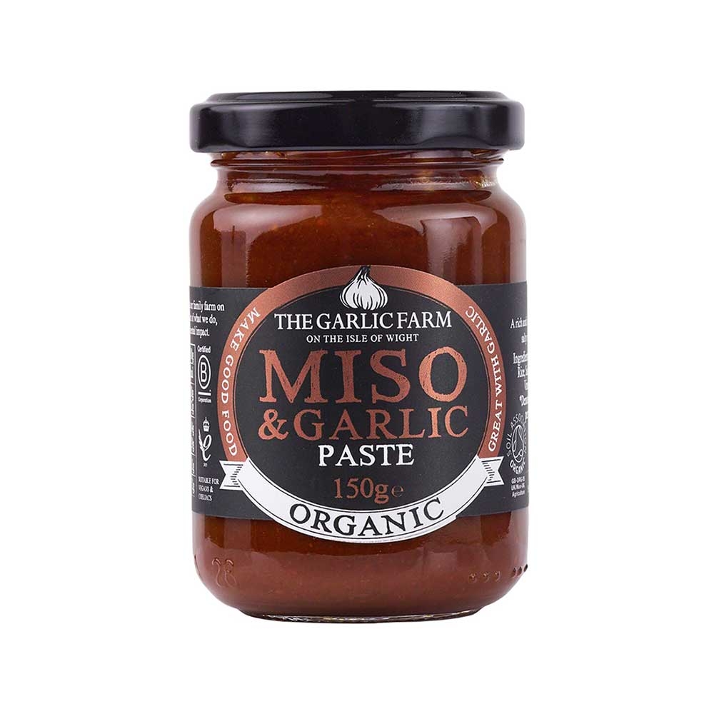 Organic Miso and Garlic Paste The Garlic Farm 6x150g Organic Miso and Garlic Paste The Garlic Farm 6x150g