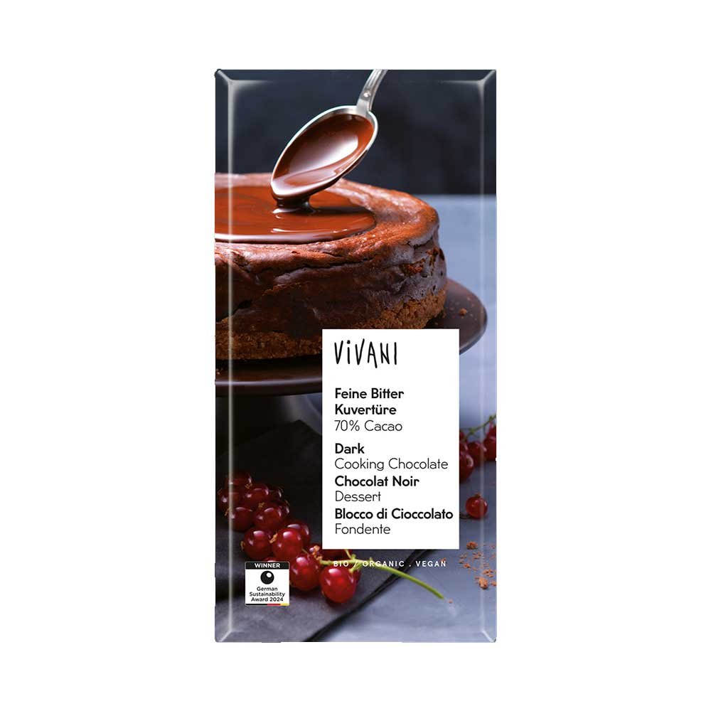 Organic Fine Dark Cooking Chocolate Vivani 200g Organic Fine Dark Cooking Chocolate Vivani 200g