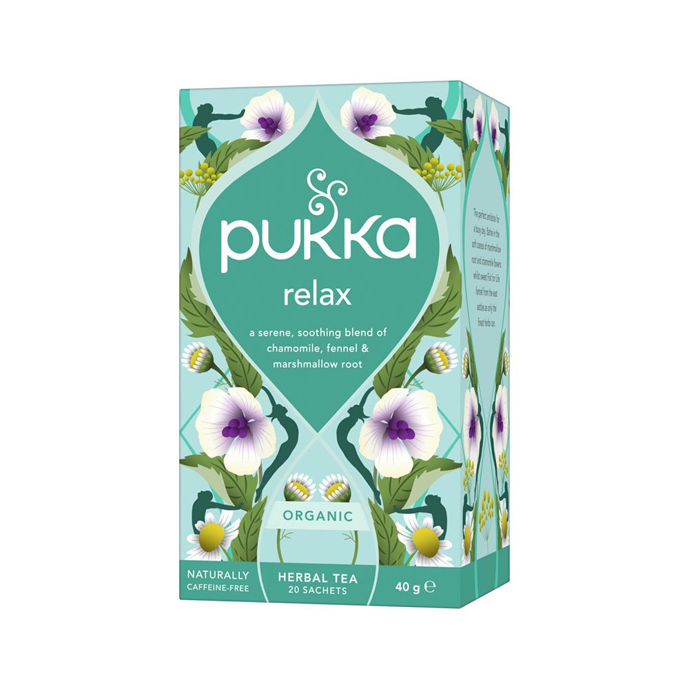 Organic Relax - chamomile, fennel & marshmallow Pukka 20bgs Organic Relax - chamomile, fennel & marshmallow Pukka 20bgs