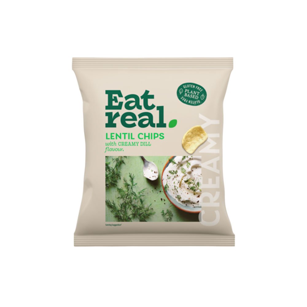 Creamy Dill Lentil Chips - large Eat Real 95g