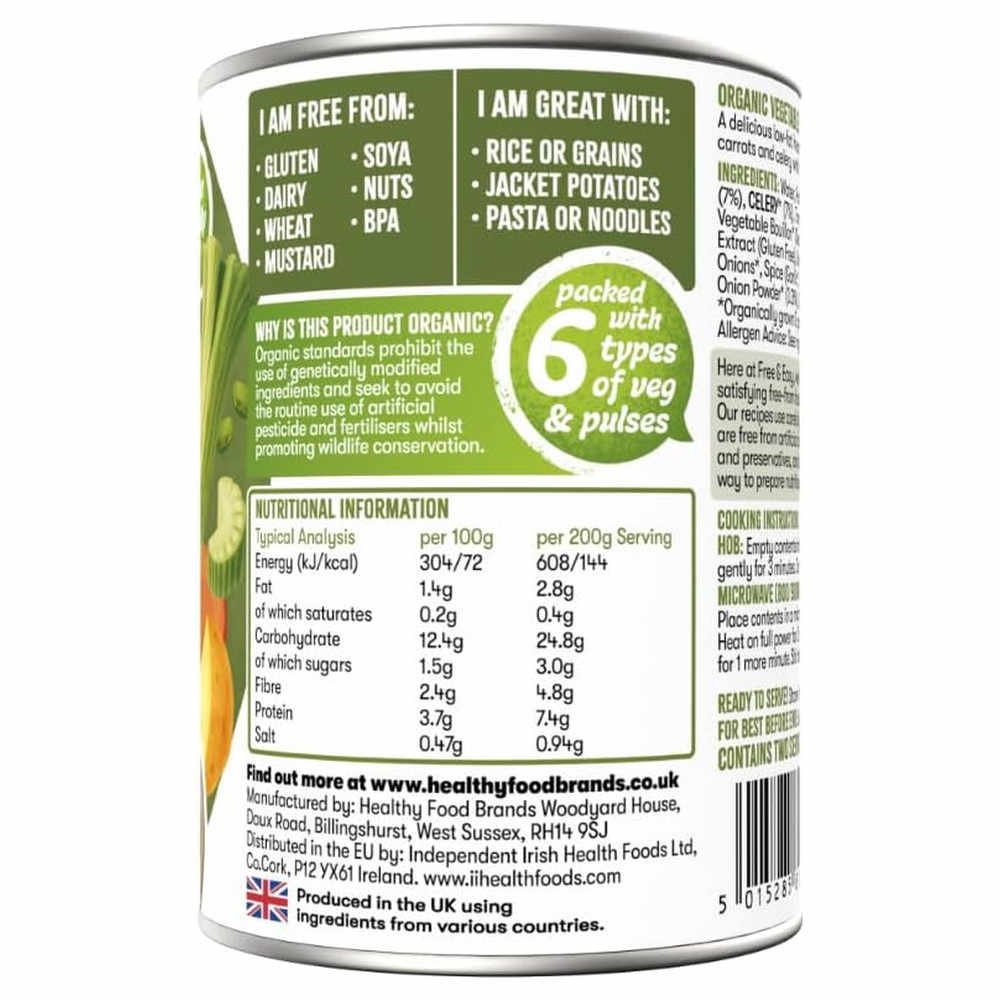 Organic Vegetable Hot Pot Free & Easy 6x400g Organic Vegetable Hot Pot Free & Easy 6x400g