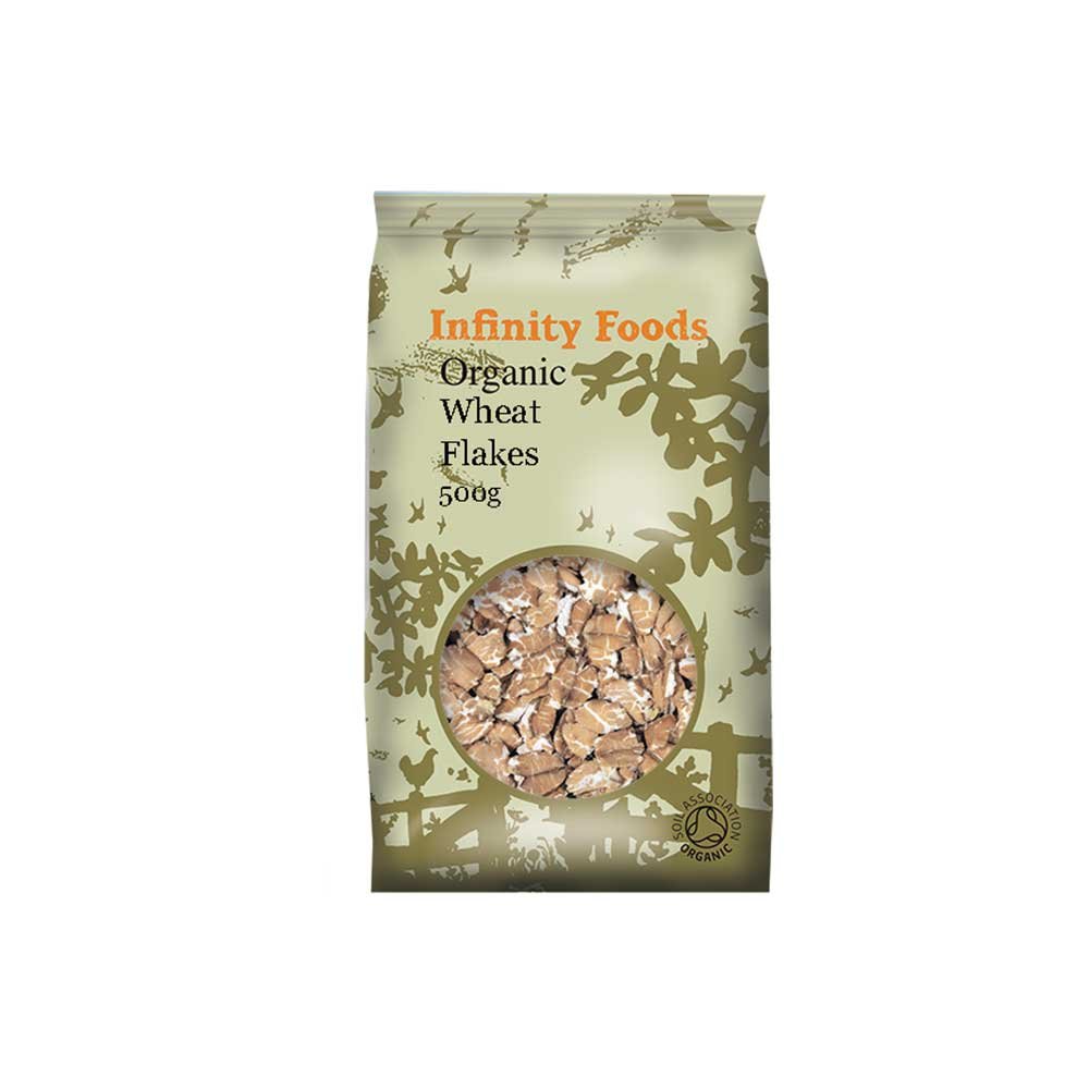 Organic Wheat Flakes Infinity Foods 500g Organic Wheat Flakes Infinity Foods 500g