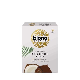 Organic Coconut Flour - raw - gluten-free Biona 500g