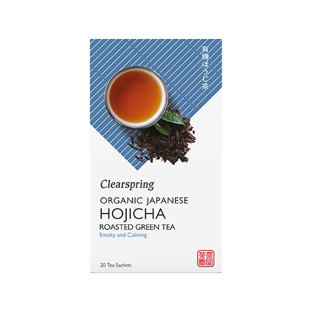 Organic Hojicha Roasted Green Tea Bags - boxed Clearspring 20bgs Organic Hojicha Roasted Green Tea Bags - boxed Clearspring 20bgs