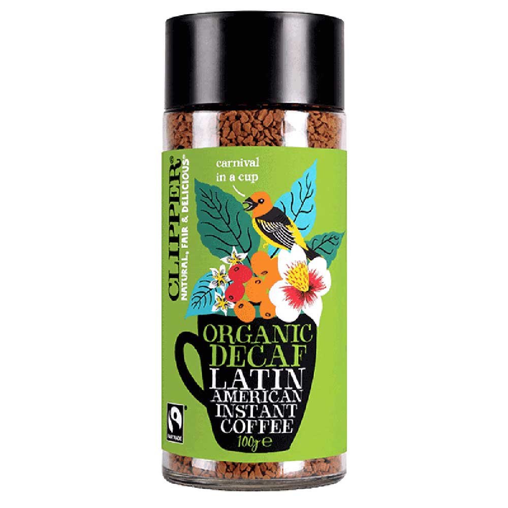 Organic Instant Decaf Coffee - Latin American Clipper 100g