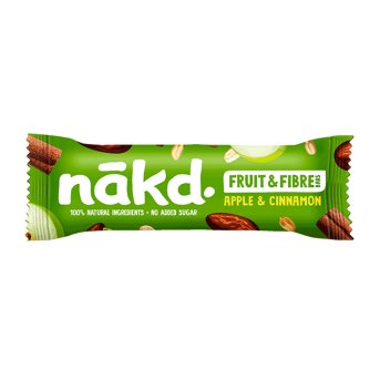 Fruit & Fibre - Apple & Cinnamon Nakd 16x44g
