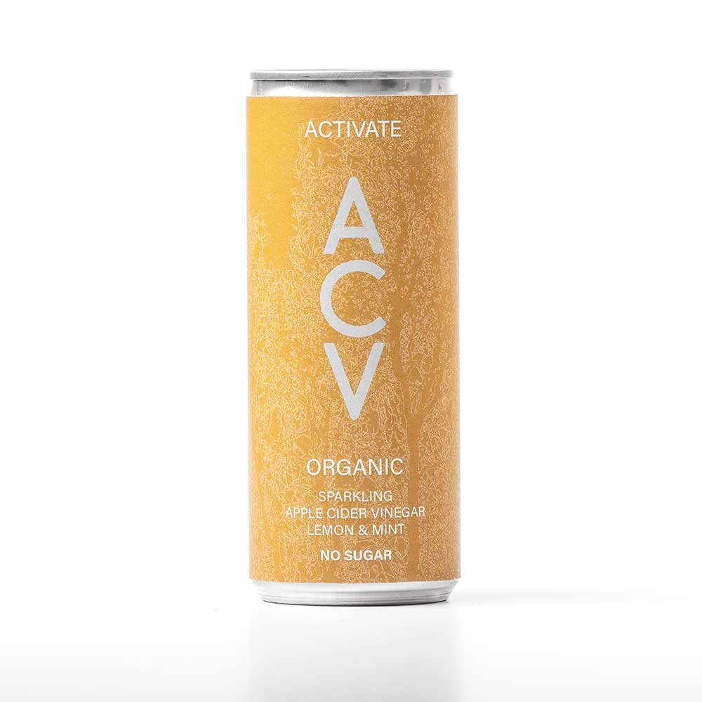 Organic Activate Sparkling ACV with lemon and mint Apealworld 12x250ml