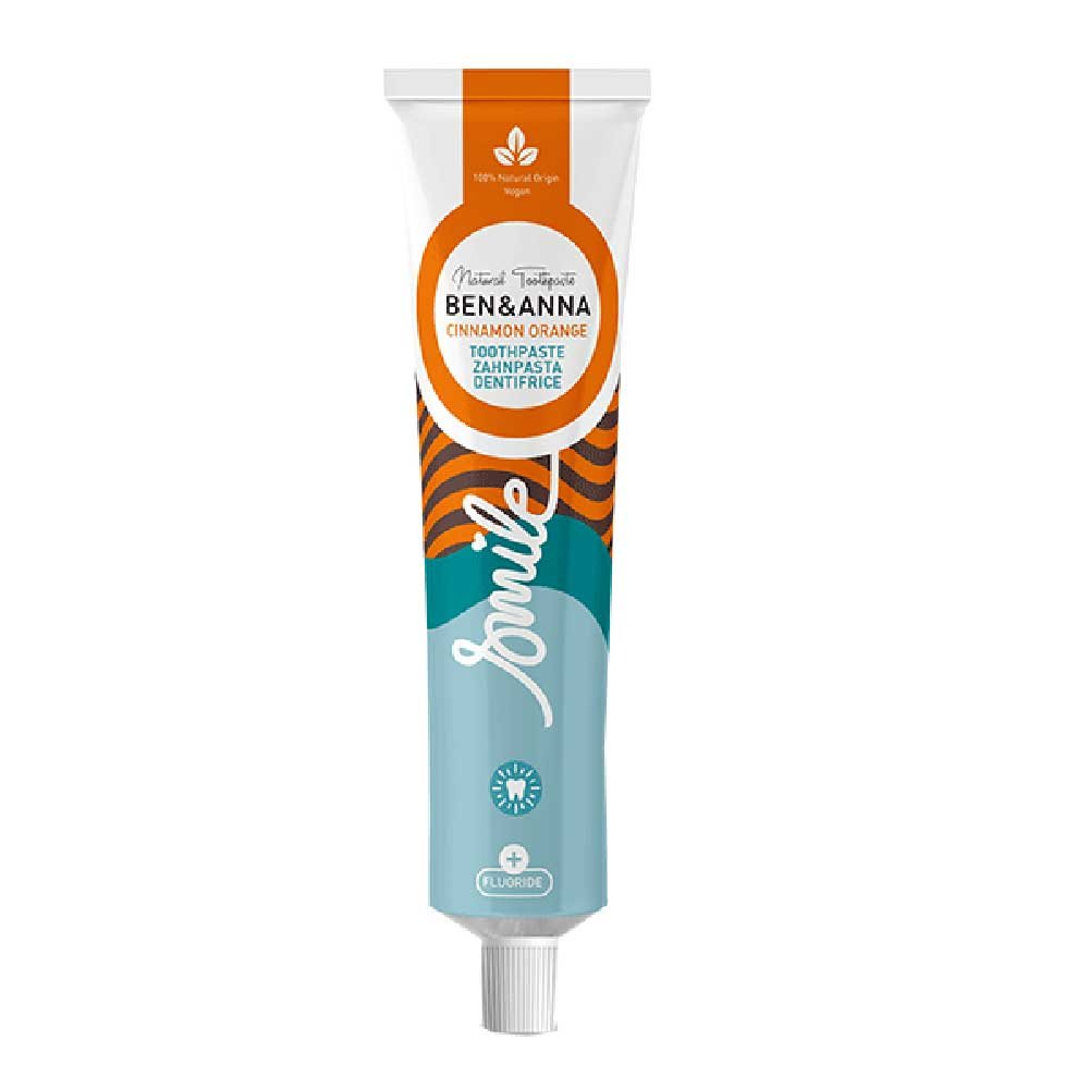 Organic Cinnamon Orange Toothpaste Fluoride - tube Ben & Ann