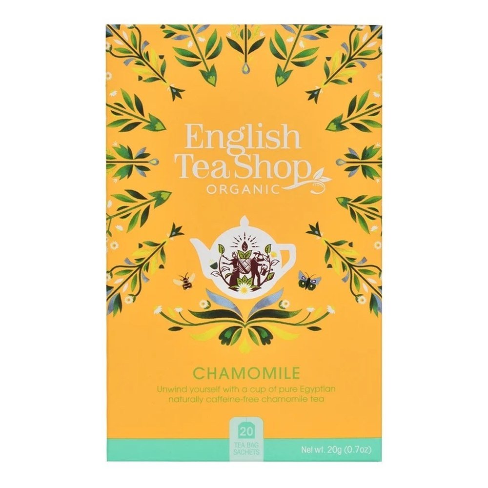 Organic Chamomile Tea Bags English Tea Shop 6x20bags