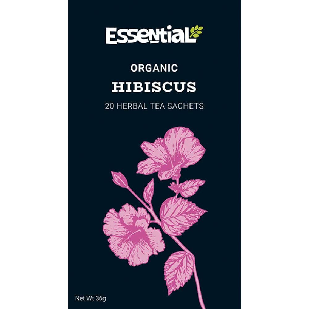 Organic Hibiscus Tea Sachets Essential 20bgs Organic Hibiscus Tea Sachets Essential 20bgs