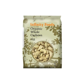 Organic Cashews Whole Infinity Foods 1kg